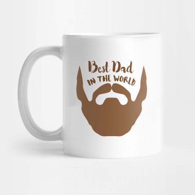 Best Dad in the World Funny Gift Father's Day by DonVector